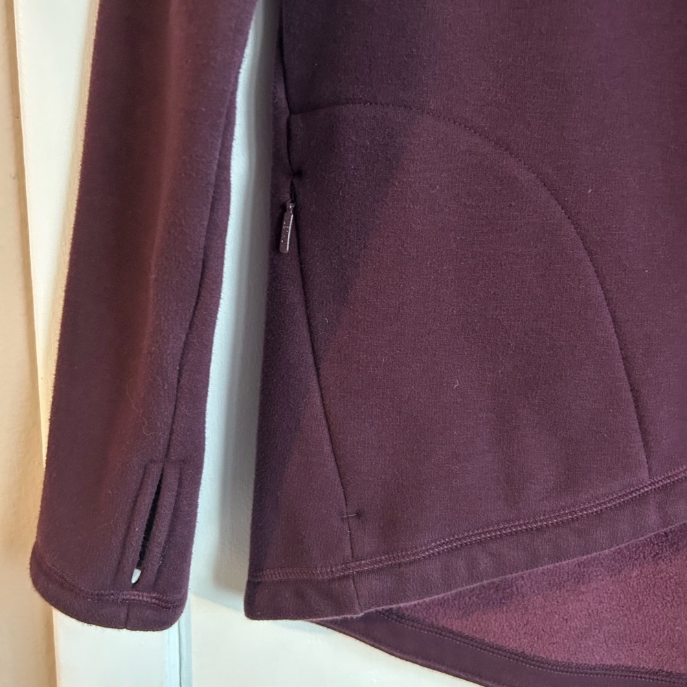 Athleta Eggplant purple Cowl Neck Sweater, Size XXS - Picture 7 of 9